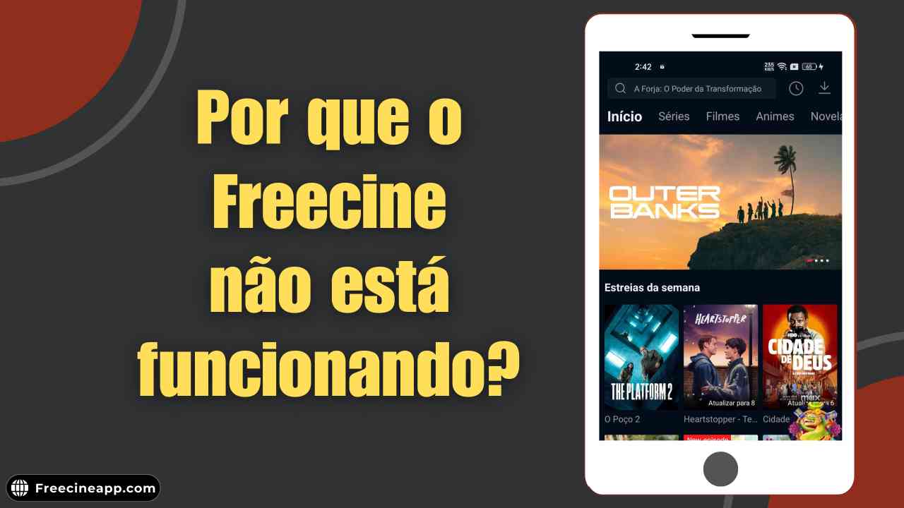 Por que o Freecine não está funcionando